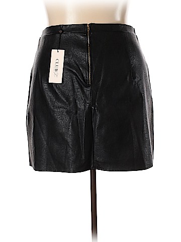 Club L London Faux Leather Skirt (view 2)