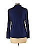 Eileen Fisher 100% Silk Blue Long Sleeve Silk Top Size L - photo 2