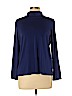 Eileen Fisher 100% Silk Blue Long Sleeve Silk Top Size L - photo 1