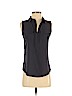 Ann Taylor LOFT 100% Polyester Blue Sleeveless Blouse Size XS (petite) - photo 1