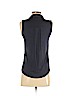 Ann Taylor LOFT 100% Polyester Blue Sleeveless Blouse Size XS (petite) - photo 2