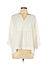 Thacker 100% Cotton White 3/4 Sleeve Blouse Size XL - photo 1