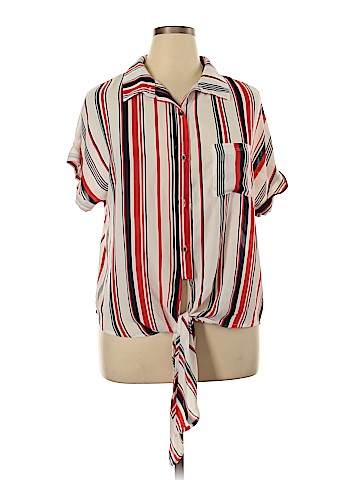 Ups & Down Short Sleeve Blouse (view 1)