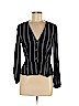 H&M 100% Viscose Black Long Sleeve Blouse Size 8 - photo 1
