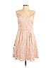 Yoana Baraschi 100% Silk Pink Cocktail Dress Size 10 - photo 1