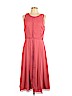 Ann Taylor 100% Polyester Pink Casual Dress Size 10 - photo 1