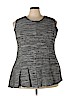 RACHEL Rachel Roy Gray Short Sleeve Top Size 3X - photo 1