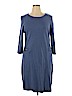 Talbots 100% Cotton Blue Casual Dress Size XL - photo 1