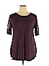 Old Navy 100% Rayon Purple Short Sleeve Top Size XL - photo 1