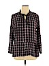 Ann Taylor LOFT 100% Rayon Black Long Sleeve Blouse Size 16 - photo 1