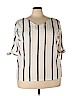 Unbranded Ivory Short Sleeve Blouse Size 4X - photo 1