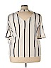 Unbranded Ivory Short Sleeve Blouse Size 4X - photo 2