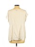 American Eagle Outfitters 100% Polyester White Short Sleeve Blouse Size L - photo 2