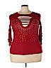 Unbranded Red 3/4 Sleeve Top Size 5X - photo 1