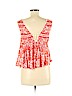 Free People 100% Cotton Red Sleeveless Top Size S - photo 2