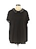 Torrid 100% Polyester Black Short Sleeve Blouse Size 2X Plus (2) - photo 1