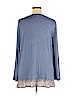 Como Vintage Blue Long Sleeve Top Size 1X - photo 2