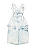 Old Navy 100% Cotton Blue Overall Shorts Size 8 - photo 1