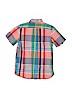 Gap Kids 100% Cotton Plaid Stripes Blue Short Sleeve Button-Down Shirt Size XL (kids) - photo 2