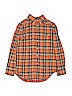 Ralph Lauren 100% Cotton Plaid Orange Long Sleeve Button-Down Shirt Size M (kids) - photo 1