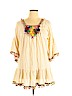 Velzera 100% Cotton Ivory 3/4 Sleeve Blouse Size 1X - photo 1