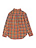 Ralph Lauren 100% Cotton Plaid Orange Long Sleeve Button-Down Shirt Size M (kids) - photo 2
