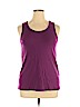 Simply Emma 100% Cotton Purple Tank Top Size 2X - photo 1