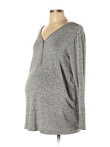 Motherhood Long Sleeve Henley (view 1)