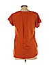Lucky Brand 100% Viscose Orange Short Sleeve Blouse Size L - photo 2