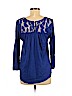 Lucky Brand Blue 3/4 Sleeve Blouse Size M - photo 2