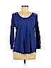 Lucky Brand Blue 3/4 Sleeve Blouse Size M - photo 1