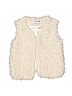 CoffeeShop Kids 100% Polyester Tan Faux Fur Vest Size S (youth) - photo 1