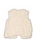 CoffeeShop Kids 100% Polyester Tan Faux Fur Vest Size S (youth) - photo 2