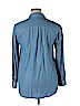 A New Day 100% Lyocell Blue Long Sleeve Button-Down Shirt Size XL - photo 2