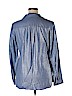 NY Collection Blue Long Sleeve Button-Down Shirt Size XL - photo 2