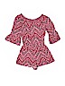 Justice 100% Rayon Print Pink Romper Size 10 - photo 1