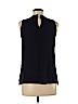 Ann Taylor LOFT 100% Polyester Blue Sleeveless Blouse Size S (petite) - photo 2
