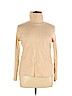 Basic Editions 100% Cotton Ivory Long Sleeve Turtleneck Size XL - photo 1