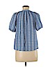 Ann Taylor LOFT 100% Polyester Blue Short Sleeve Blouse Size S (petite) - photo 2