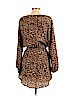 Amour Vert 100% Silk Tan Casual Dress Size L - photo 2