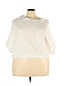 Zanzea Collection 100% Cotton White Short Sleeve Top Size 3X - photo 1