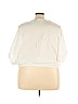 Zanzea Collection 100% Cotton White Short Sleeve Top Size 3X - photo 2