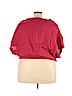 Zanzea Collection 100% Cotton Red Short Sleeve Top Size 3X - photo 2
