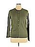 Ann Taylor LOFT Outlet 100% Cotton Green Cardigan Size XL - photo 1