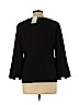 H&M 100% Polyester Black 3/4 Sleeve Blouse Size 10 - photo 2