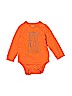 Baby Gap 100% Cotton Orange Long Sleeve Onesie Size 18-24 mo - photo 1