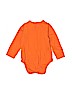 Baby Gap 100% Cotton Orange Long Sleeve Onesie Size 18-24 mo - photo 2