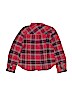 Gap Kids 100% Cotton Checkered-gingham Red Long Sleeve Button-Down Shirt Size 10 - photo 2