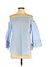 Thread & Supply Blue 3/4 Sleeve Blouse Size L - photo 1