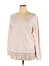 Ann Taylor LOFT 100% Cotton Pink Pullover Sweater Size XL - photo 1